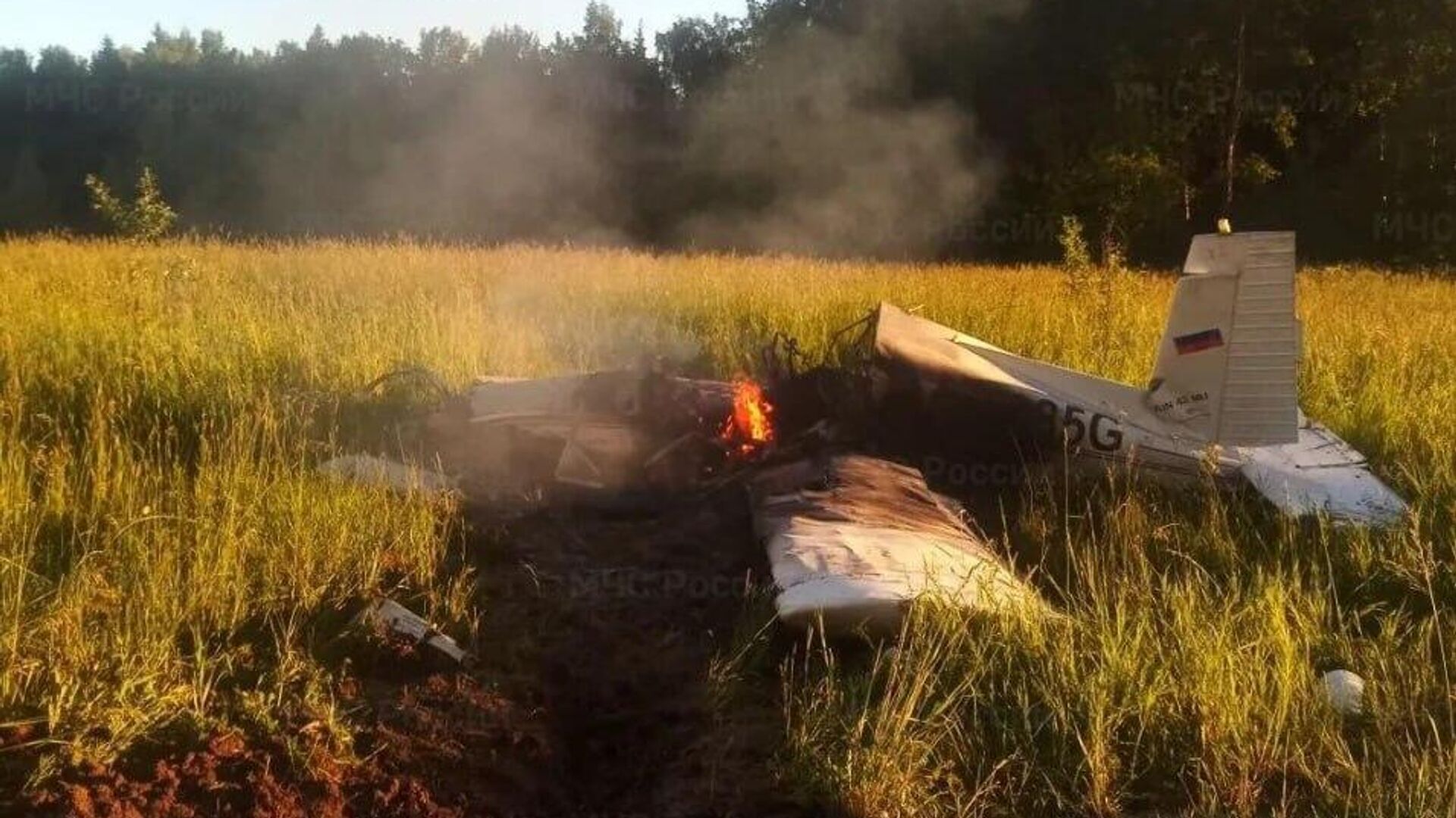 Стали известны детали падения легкомоторного самолета в Подмосковье
